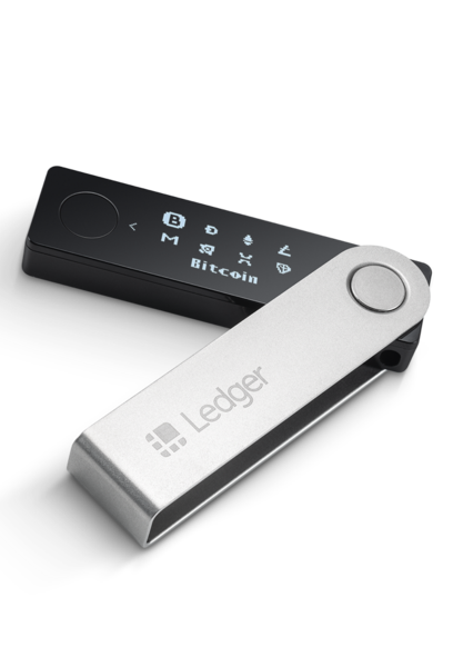 Photo showing the Ledger X nano Hardware Wallet for Bitcoin